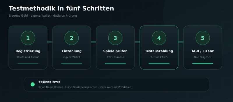 Lasse Petersens Testmethodik: 5 Schritte für jeden Casino-Test